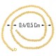 Collana Girocollo Perle Donna Oro Giallo 18 Kt Carati Ct 750