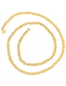 Collana Girocollo Perle Donna Oro Giallo 18 Kt Carati Ct 750