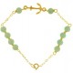 Bracciale Braccialetto Bimbo Bambino Amazonite Oro Giallo 18 Kt Carati Ct 750