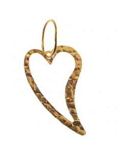 PENDENTE CUORE - Donna Oro Giallo18 Kt Carati Ct  750