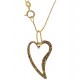 COLLANA CUORE GRANDE - Donna Oro Giallo 18 Kt Carati 750 