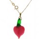Collana Catenina 45cm Cuore Donna Oro Giallo 18 kt Carati Ct 750 3,40 Gr