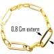 BRACCIALI DONNA - Bracciale Braccialetto Donna Oro Giallo Bianco 18 Kt Carati Ct 750 5,90 Gr