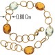 BRACCIALI DONNA - Bracciale Braccialetto Donna Oro Giallo 18 Kt Carati Ct 750 4,40 Gr