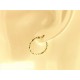 ORECCHINI CERCHIO GIALLI - Orecchini Torchon Donna Cerchio Cerchi Oro Giallo 18 kt Carati Ct 750 1,45 Gr