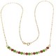 Collana Catenina Girocollo ITALIA Oro Giallo 18 Kt Carati Ct 750 2,40 Gr  Donna 47Cm