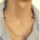 Collana Catena 50 Cm Rosario Uomo Donna Oro Giallo 18 KT Carati Ct 750 2,7 gr