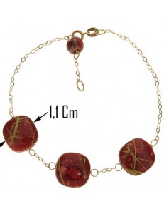 Bracciale Braccialetto Donna Oro Giallo 18 Kt Carati Ct 750 1,9 Gr