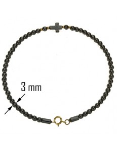 Bracciale Braccialetto Rosario Uomo Donna Oro Giallo 18 Kt Carati Ct 750