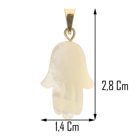 COLLANE ORO GIALLO - Collana Catena Donna Oro Giallo 18 kt Carati 750 Mano Di Fatima 1,85 Gr