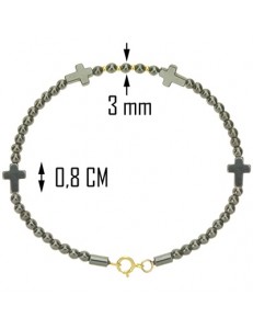 Bracciale Braccialetto Uomo Donna Semirigido Oro Giallo 18 Kt Carati Ct 750