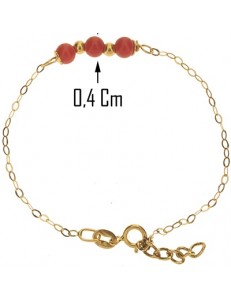 BRACCIALE CORALLO BIMBA - Bimba Bambina Oro Giallo 18 Kt Carati 750