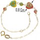 BRACCIALE BIMBA CUORE - Bimba Neonata Oro Giallo 18 Kt Carati Ct 750