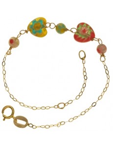 Bracciale Braccialetto Bambina Bimba Neonata Oro Giallo 18 Kt Carati Ct 750 1,4g