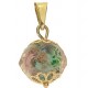 PENDENTE CRISTALLO NERO ORO SFACCETTATO - 8 colori oro Giallo Donna 18 Kt Carati Ct 750 1,95 Gr