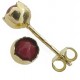Orecchini Punto Luce Corallo Donna Ragazza Oro Giallo18 Kt 750 Gr 1,0 Gr