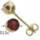 Orecchini Punto Luce Corallo Donna Ragazza Oro Giallo18 Kt 750 Gr 1,0 Gr