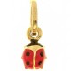Ciondolo Pendente Bimba Bambino Oro Giallo18 Kt Carati Ct 750 0,40Gr Coccinella