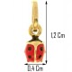 Collana Catenina Coccinella Bimbo Bambina Oro Giallo18 Kt Carati Ct 750 1,10 Gr