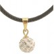 COLLANE ORO GIALLO - Collana Catenina Pendente Sfera Donna Oro Bianco 18 Kt Carati Ct 750 1,35 Gr