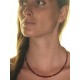 Collana Semirigida Donna Radici di Rubini Oro Giallo 18 kt Carati Ct 750 11,50Gr