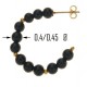 Orecchini Onice Cerchio Cerchi Donna Oro Giallo 18 Kt Carati Ct 750 Gr 3,00