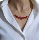 Collana Catenina Corallo  Girocollo Oro Giallo 18 Kt Carati Ct 750 2,0 Gr  Donna 47Cm