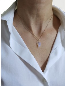 COLLANA ALI ANGELO - Uomo Donna Oro Giallo 18 kt Carati Ct 750
