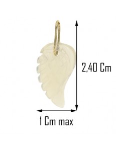PENDENTE ALI ANGELO - Uomo Donna Oro Giallo 18 Kt Carati 750