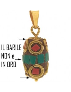 COLLANA STILE TIBETANO - Donna Oro Giallo 18 Kt Carati Ct 750