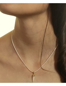 Collana Laccio Pendente Perle  Donna Oro Giallo 18 kt Carati 750  0,55 Gr