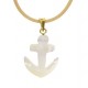 Collana Laccio Ancora uomo Donna Oro Giallo 18 kt Carati 750