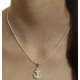 Collana Laccio Ancora uomo Donna Oro Giallo 18 kt Carati 750