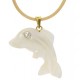 Collana Laccio Delfino uomo Donna Oro Giallo 18 kt Carati 750