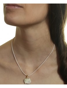 Collana Laccio pesci uomo Donna Oro Giallo 18 kt Carati 750