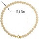 Bracciale Braccialetto Donna Perle Oro Giallo 18 Kt Carati Ct 750