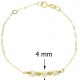 BRACCIALE PERLE BIMBA - Bimba Bambina Oro Giallo 18 Kt Carati Ct 750 