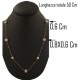 COLLANA PERLE  45/50 CM - Donna Oro Giallo 18 kt Carati Ct 750