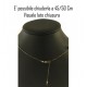 COLLANA PERLE  45/50 CM - Donna Oro Giallo 18 kt Carati Ct 750