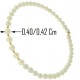 BRACCIALE SEMIRIGIDO PERLE - Oro Giallo 18 Kt Carati Ct 750