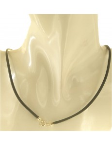 LACCIO CAUCCIU' 50 CM - Uomo Donna Unisex Chiusura Oro Giallo 18 Carati Ct KT 750