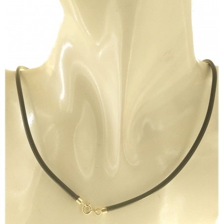 LACCIO CAUCCIU' 50 CM - Uomo Donna Unisex Chiusura Oro Giallo 18 Carati Ct KT 750