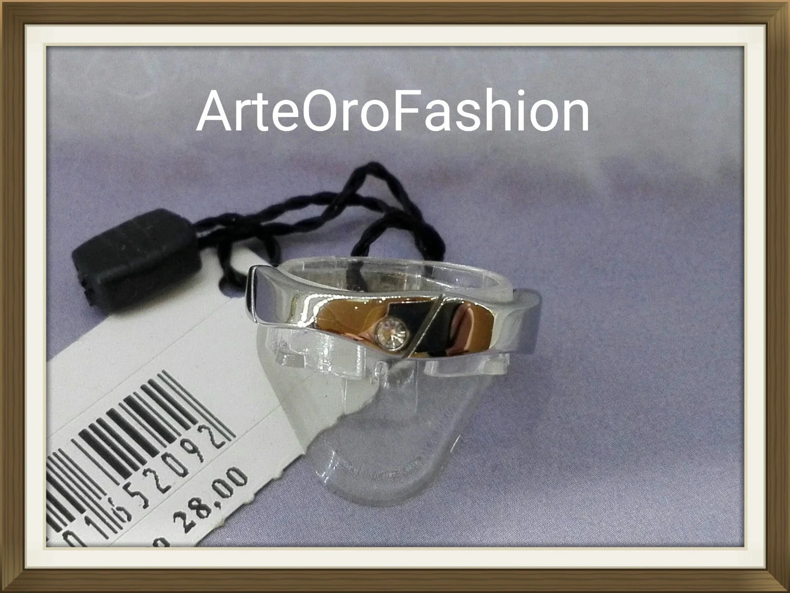 Anello Acciaio Punto Luce Zircone Uomo Donna Unisex Breil Tribe Misura 14
