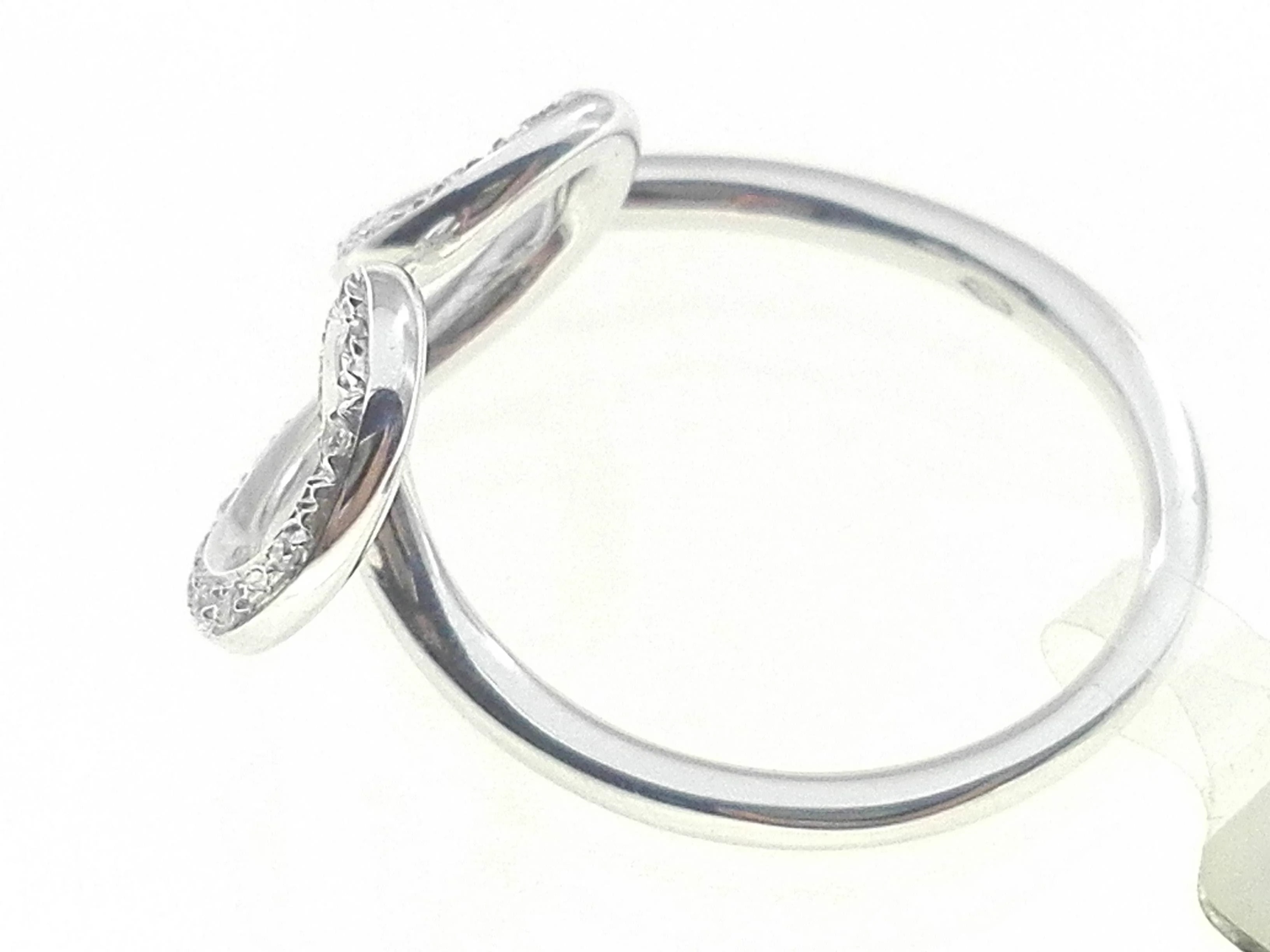 Anello Donna Oro Bianco 18 kt Carati 750 Gr 4,70 Diamanti Ct 0,08 - immagine 3