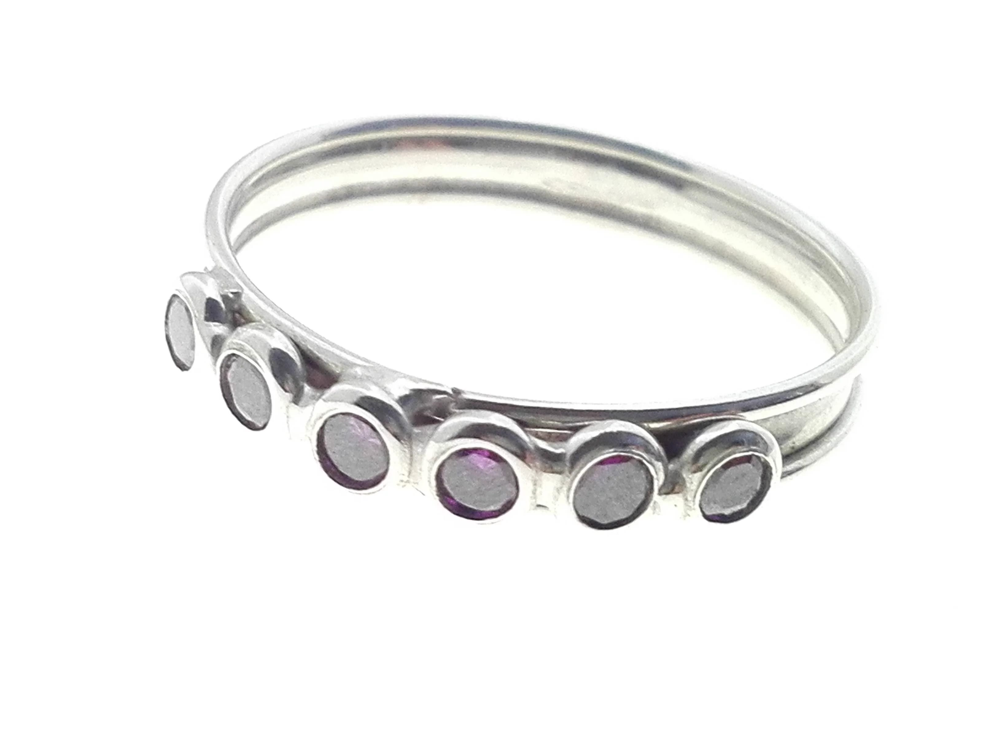 Anello Donna Oro Bianco 18 KT Carati Ct 750 Gr 2,10 Veretta