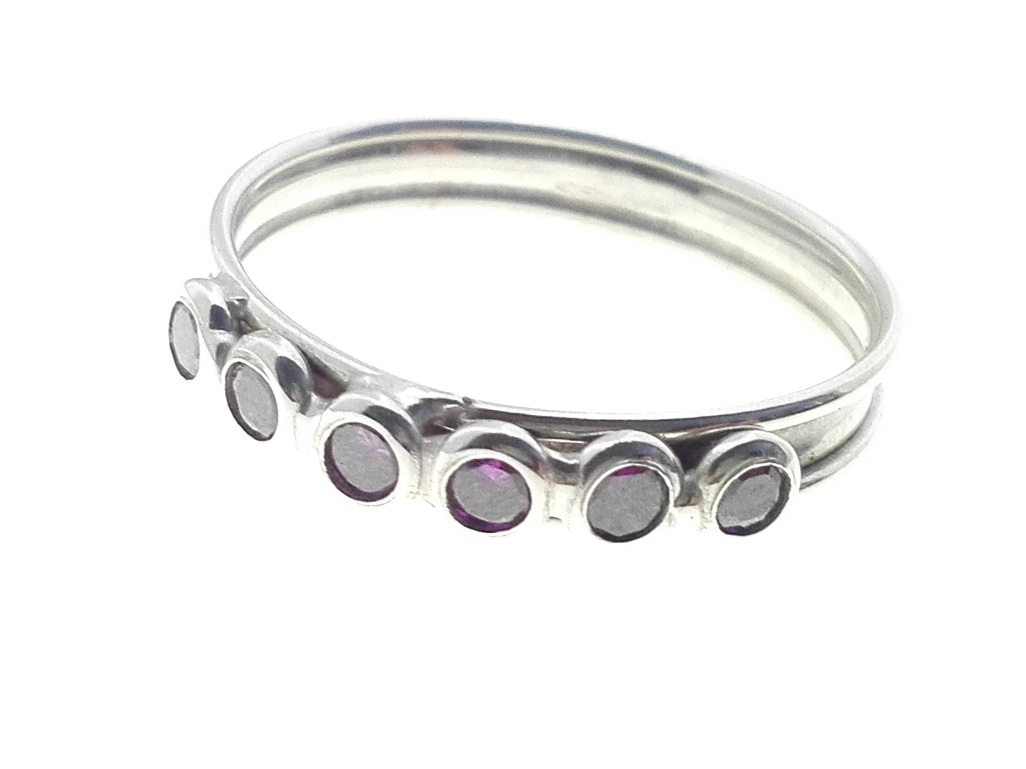 Anello Donna Oro Bianco 18 KT Carati Ct 750 Gr 2,10 Veretta