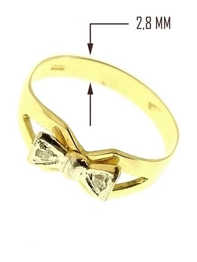 Anello Donna Oro Giallo 18 KT Carati Ct 750 Gr 1,95 Zirconi Taglio Brillante - immagine 3