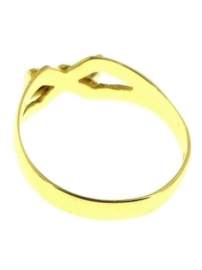 Anello Donna Oro Giallo 18 KT Carati Ct 750 Gr 1,95 Zirconi Taglio Brillante - immagine 2
