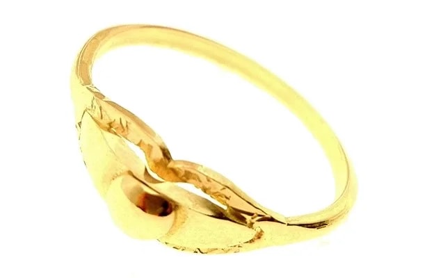 Anello Donna Ragazza Oro Giallo 18 kt Carati Ct 750 1,85 Gr