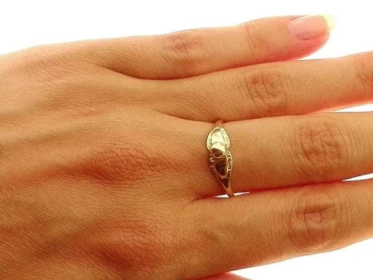 Anello Donna Ragazza Oro Giallo 18 kt Carati Ct 750 1,85 Gr - immagine 2